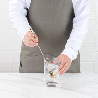 Bar Lux Gold-Plated Stainless Steel Belicoso Barspoon - 12" - 1 count box