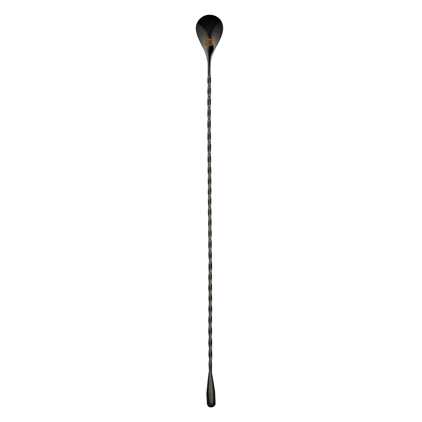 Bar Lux Black-Plated Stainless Steel Belicoso Barspoon - 16" - 1 count box