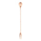 Bar Lux Copper-Plated Stainless Steel Trident Barspoon - 12" - 1 count box