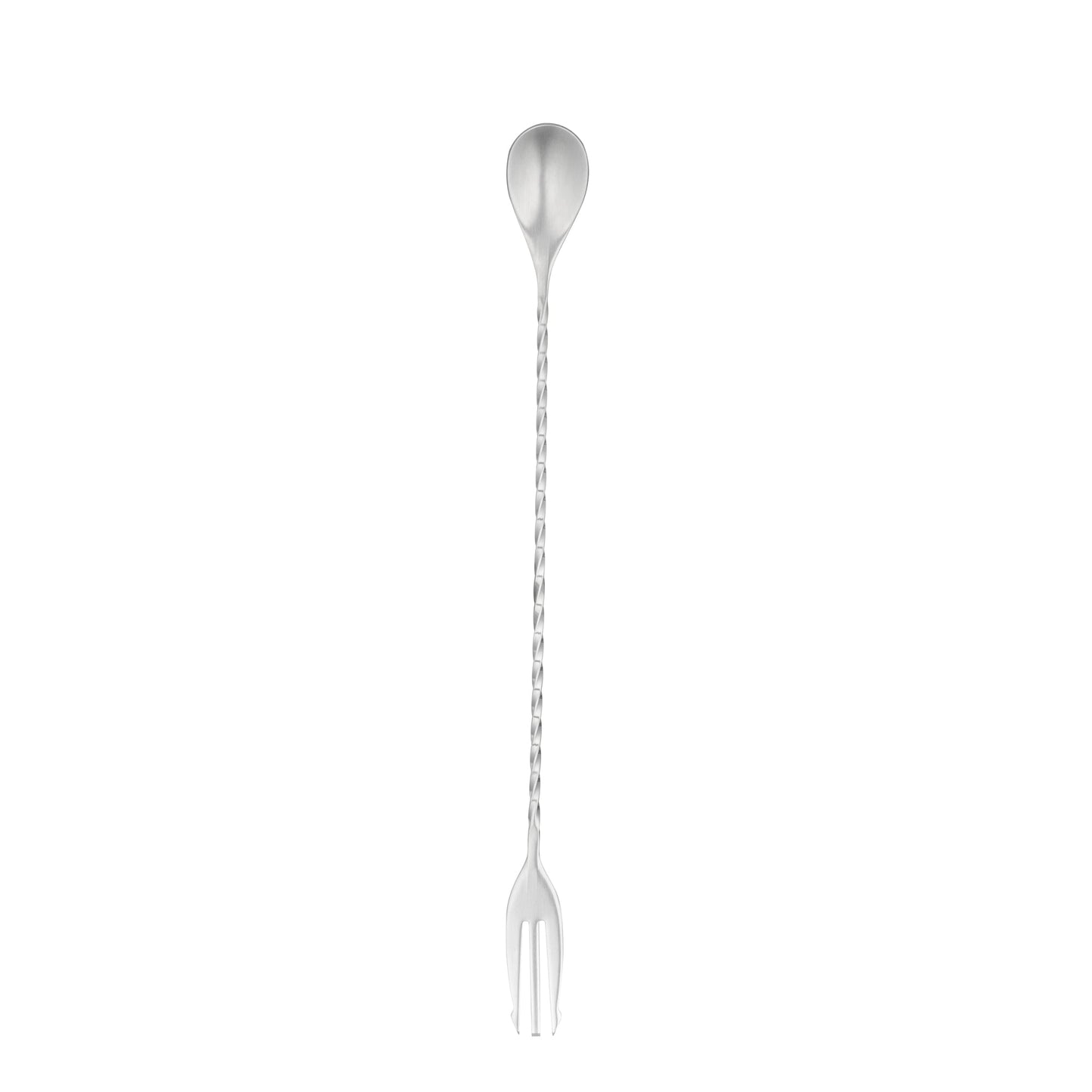 Bar Lux Stainless Steel Trident Barspoon - 12" - 1 count box
