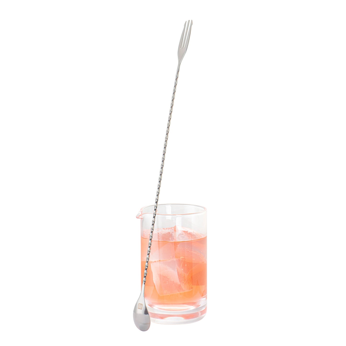 Bar Lux Black-Plated Stainless Steel Trident Barspoon - 16" - 1 count box