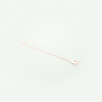 Bar Lux Copper-Plated Stainless Steel Trident Barspoon - 16" - 1 count box