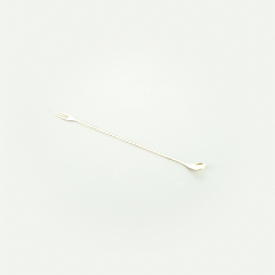 Bar Lux Gold-Plated Stainless Steel Trident Barspoon - 16" - 1 count box