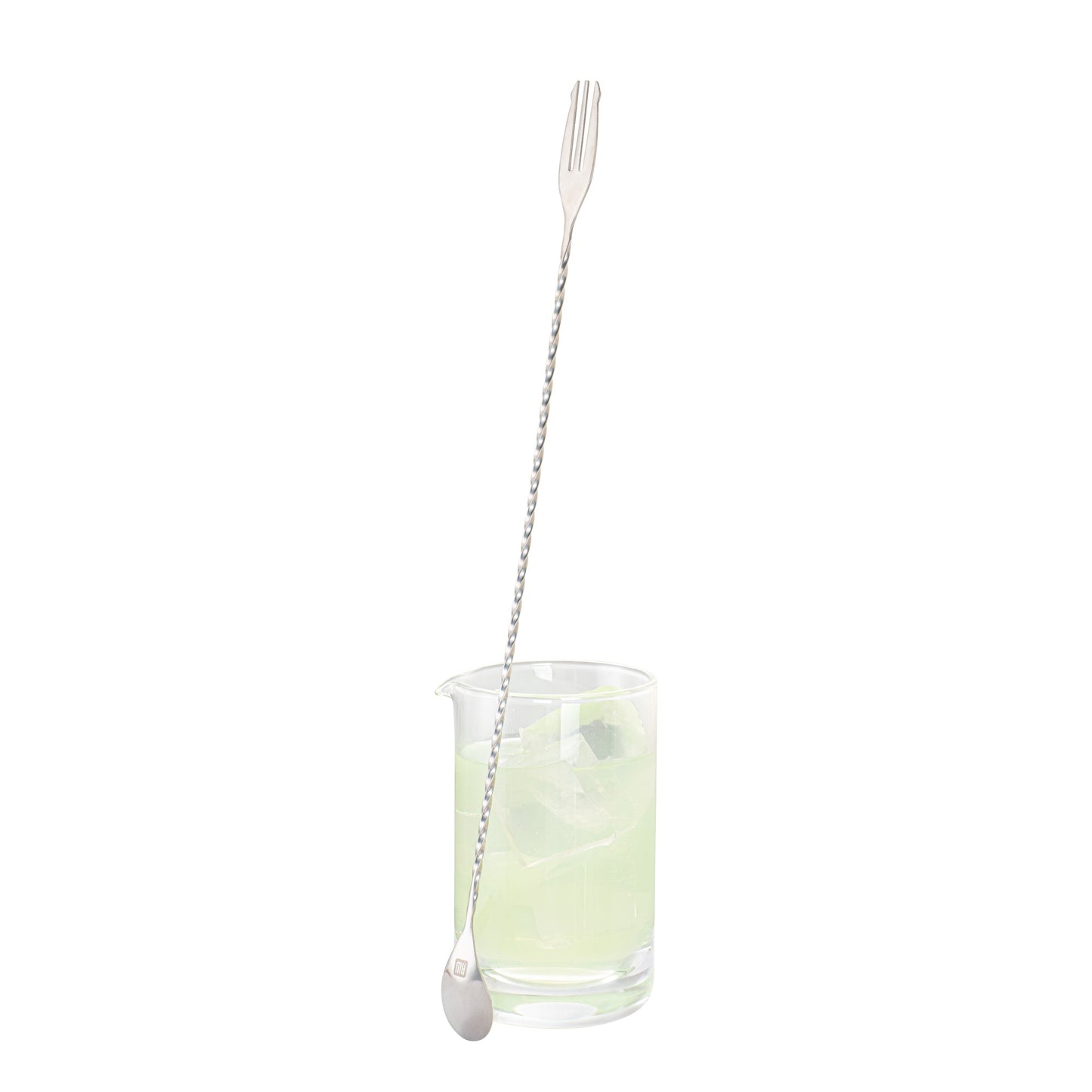 Bar Lux Stainless Steel Trident Barspoon - 16" x 1 1/4" x 1/2" - 1 count box