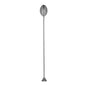 Bar Lux Black-Plated Stainless Steel Muddler Barspoon - 12" x 1 1/4" x 3/4" - 1 count box