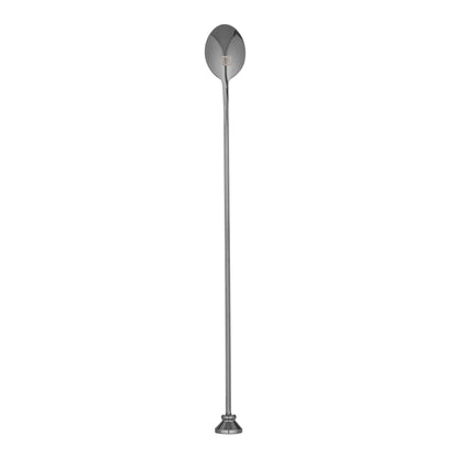 Bar Lux Black-Plated Stainless Steel Muddler Barspoon - 12" x 1 1/4" x 3/4" - 1 count box