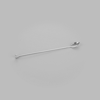 Bar Lux Stainless Steel Muddler Barspoon - 12" x 1 1/4" x 3/4" - 1 count box