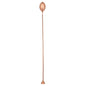 Bar Lux Copper-Plated Stainless Steel Muddler Barspoon - 16" x 1 1/4" x 3/4" - 1 count box
