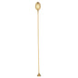 Bar Lux Gold-Plated Stainless Steel Muddler Barspoon - 16" x 1 1/4" x 3/4" - 1 count box