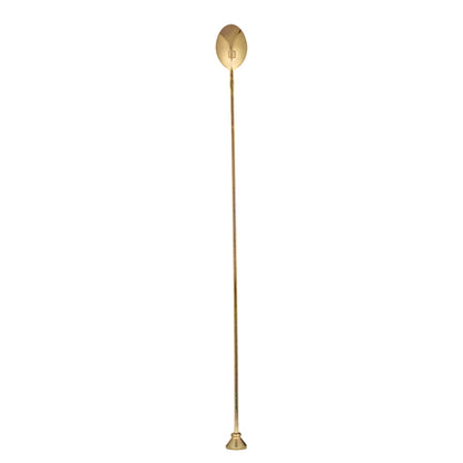 Bar Lux Gold-Plated Stainless Steel Muddler Barspoon - 16" x 1 1/4" x 3/4" - 1 count box