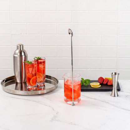 Bar Lux Stainless Steel Muddler Barspoon - 16" x 1 1/4" x 3/4" - 1 count box