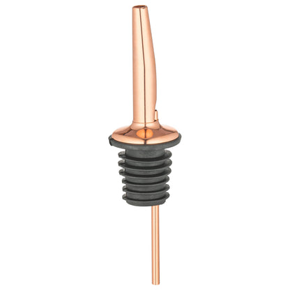 Bar Lux Copper-Plated Stainless Steel Speed Pourer - 4 1/4" x 1 1/4" x 1 1/4" - 4 count box