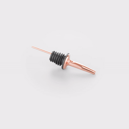 Bar Lux Copper-Plated Stainless Steel Speed Pourer - 4 1/4" x 1 1/4" x 1 1/4" - 4 count box