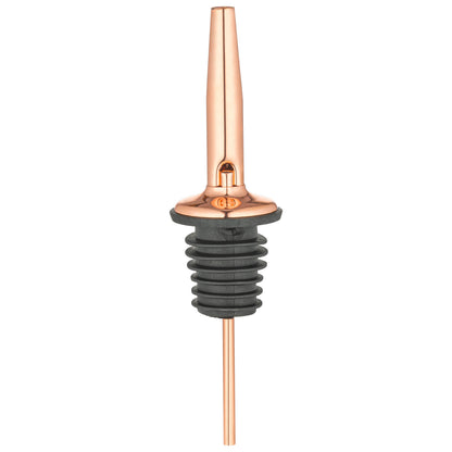 Bar Lux Copper-Plated Stainless Steel Speed Pourer - 4 1/4" x 1 1/4" x 1 1/4" - 4 count box