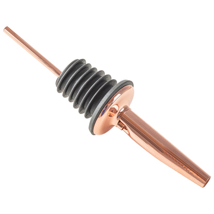 Bar Lux Copper-Plated Stainless Steel Speed Pourer - 4 1/4" x 1 1/4" x 1 1/4" - 4 count box