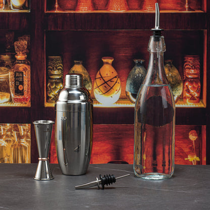 Bar Lux Stainless Steel Speed Pourer - 4 1/4" x 1 1/4" x 1 1/4" - 4 count box