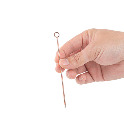 Bar Lux Copper Stainless Steel Cocktail Pick - 4 1/2" - 10 count box