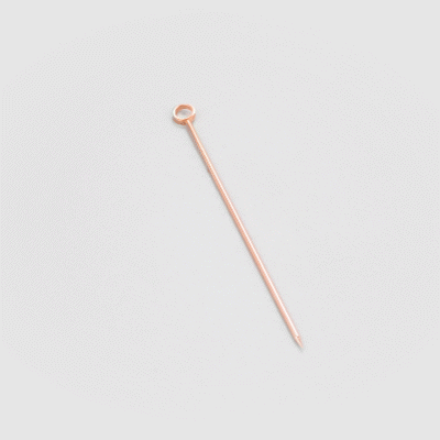 Bar Lux Copper Stainless Steel Cocktail Pick - 4 1/2" - 10 count box