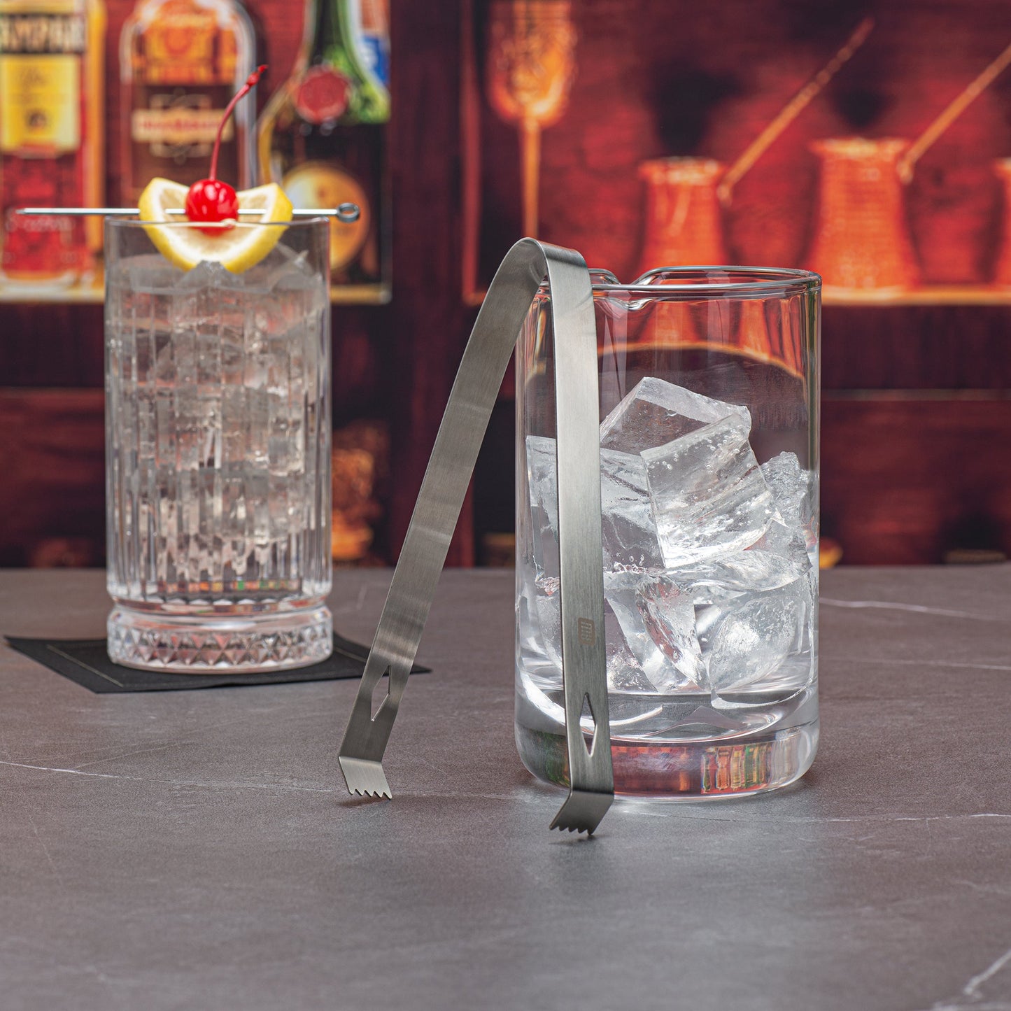 Bar Lux Stainless Steel Ice Tongs - 6 1/4" x 2 1/2" x 3/4" - 1 count box