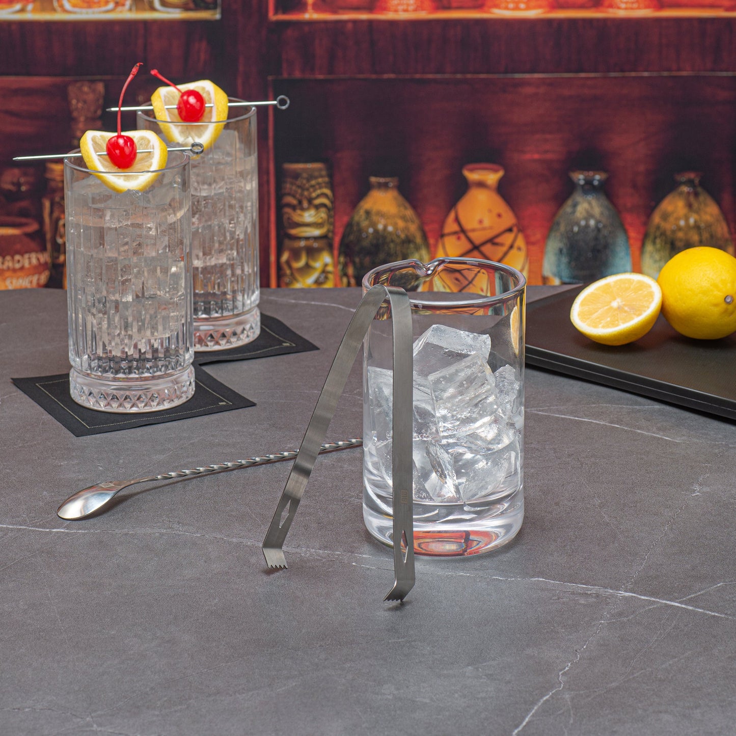 Bar Lux Stainless Steel Ice Tongs - 6 1/4" x 2 1/2" x 3/4" - 1 count box