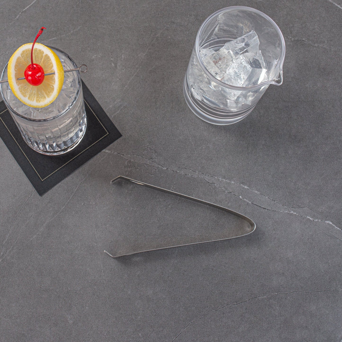 Bar Lux Stainless Steel Ice Tongs - 6 1/4" x 2 1/2" x 3/4" - 1 count box