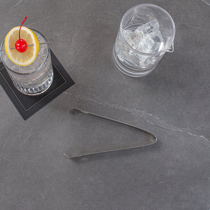 Bar Lux Stainless Steel Ice Tongs - 6 1/4" x 2 1/2" x 3/4" - 1 count box