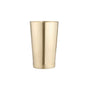 Bar Lux 16 oz Gold-Plated Stainless Steel Cocktail Shaker Tin - Weighted - 3 1/4" x 3 1/4" x 4" - 1 count box