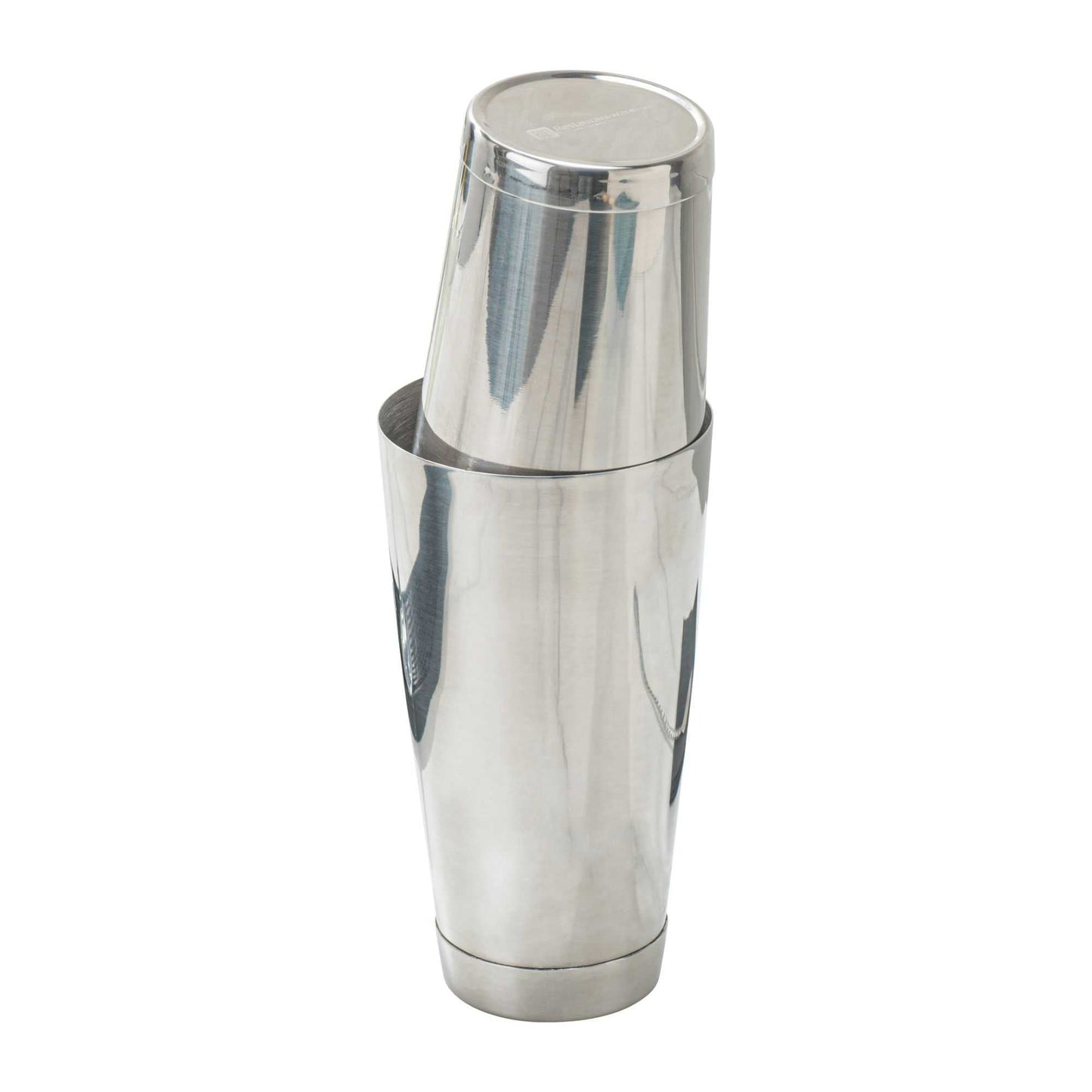 Bar Lux 16 oz Stainless Steel Cocktail Shaker Tin - Weighted, Mirrored Finish - 3 1/4" x 3 1/4" x 4" - 1 count box