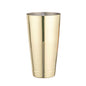 Bar Lux 24 oz Gold-Plated Stainless Steel Cocktail Shaker Tin - Weighted - 3 1/2" x 3 1/2" x 6 1/2" - 1 count box