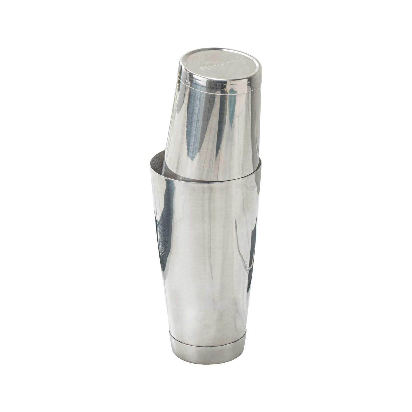 Bar Lux 24 oz Stainless Steel Cocktail Shaker Tin - Weighted, Mirrored Finish - 3 1/2" x 3 1/2" x 6 1/2" - 1 count box