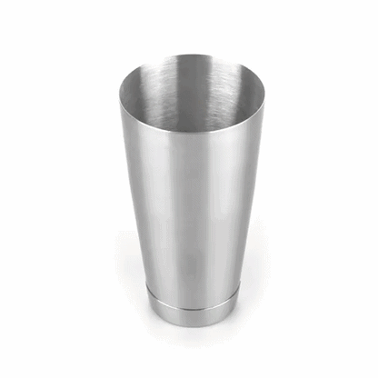 Bar Lux 24 oz Stainless Steel Cocktail Shaker Tin - Weighted, Mirrored Finish - 3 1/2" x 3 1/2" x 6 1/2" - 1 count box