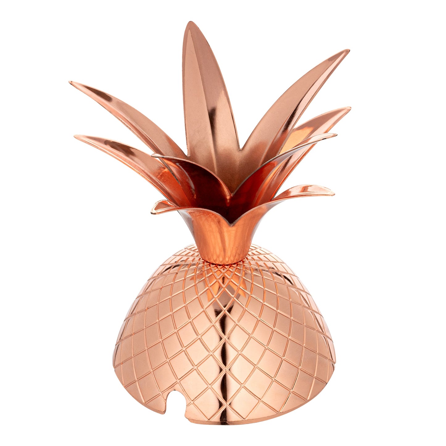 Bar Lux 24 oz Copper-Plated Stainless Steel Pineapple Tumbler - 4 1/4" x 4 1/4" x 9 1/4" - 1 count box