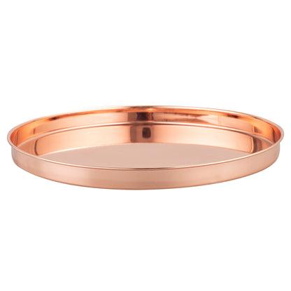 Bar Lux Copper-Plated Stainless Steel Serving Tray - 12 1/2" x 12 1/2" x 1" - 1 count box
