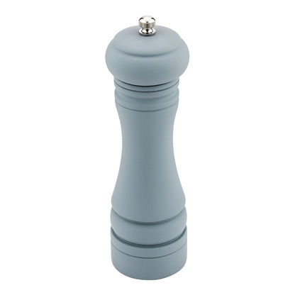 Chef 101 Classic French Gray Wood Pepper Mill - Soft Touch - 2 1/4" x 2 1/4" x 7 1/2" - 1 count box