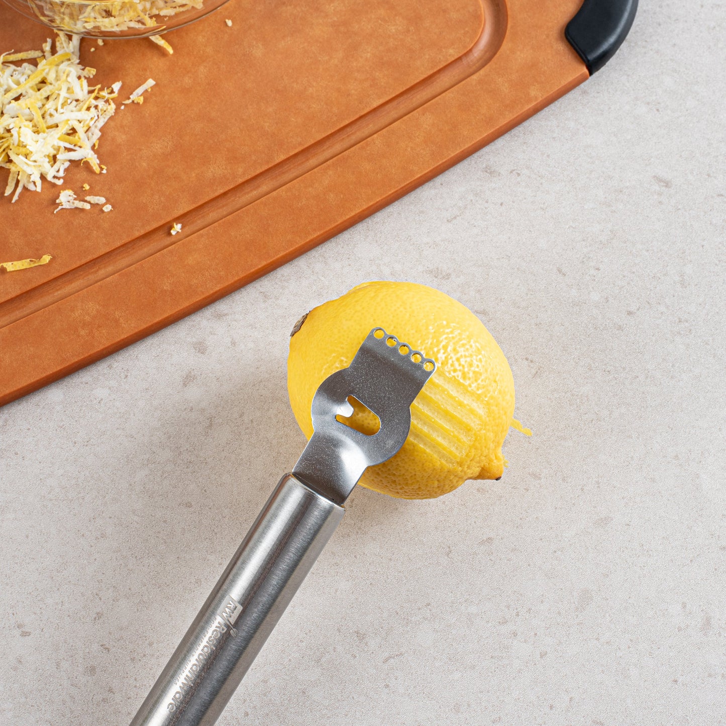Met Lux Stainless Steel Citrus Zester and Channel Knife - 6 1/2" x 1" x 3/4" - 1 count box