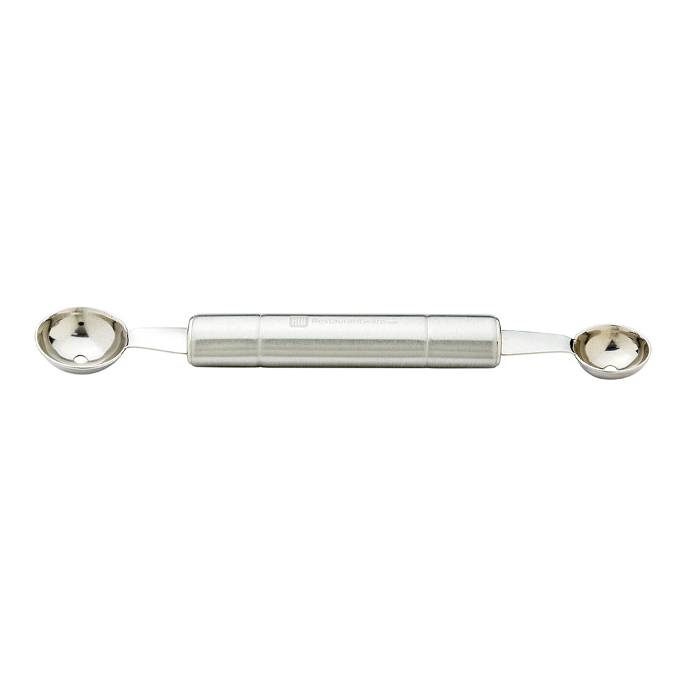 Met Lux Stainless Steel Melon Baller - Dual-Sided - 8" x 1 1/4" x 1/2" - 1 count box