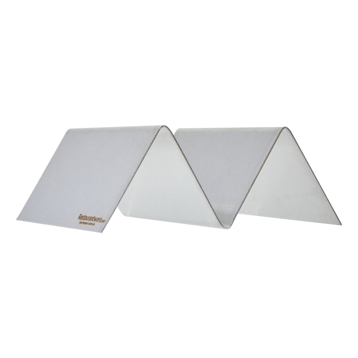 Met Lux Stainless Steel Single Taco Holder - with 1 or 2 Compartments - 4 1/4" x 4" x 1 1/2" - 1 count box