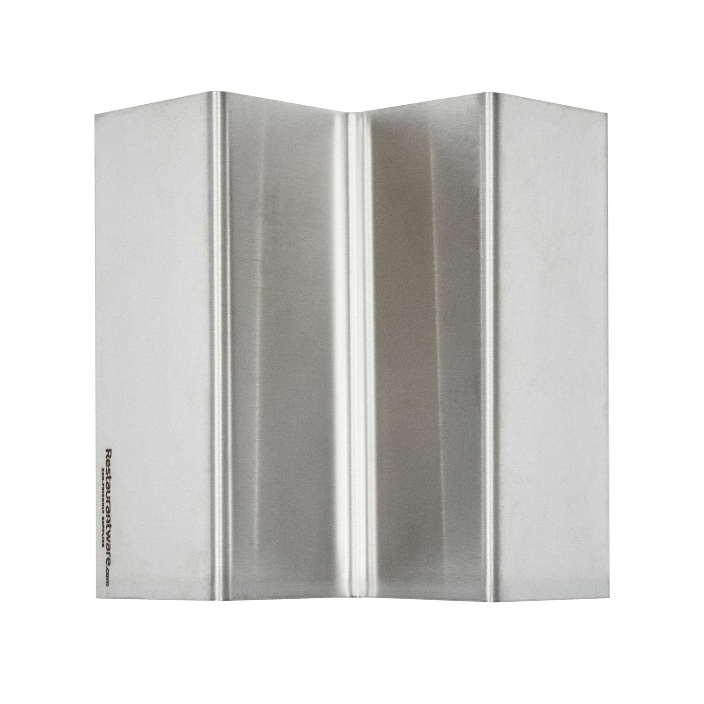 Met Lux Stainless Steel Single Taco Holder - with 1 or 2 Compartments - 4 1/4" x 4" x 1 1/2" - 1 count box