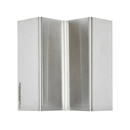 Met Lux Stainless Steel Single Taco Holder - with 1 or 2 Compartments - 4 1/4" x 4" x 1 1/2" - 1 count box