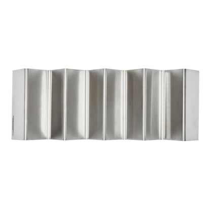 Met Lux Stainless Steel Quadruple Taco Holder - with 4 or 5 Compartments - 10 3/4" x 4" x 1 1/2" - 1 count box