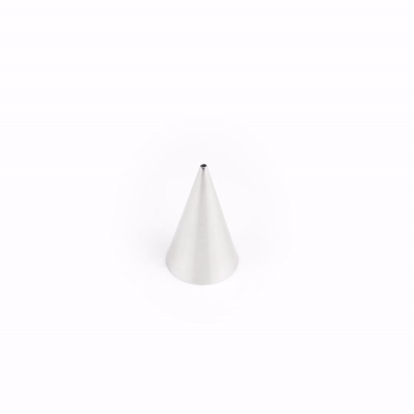 Pastry Tek Stainless Steel #1 Round Piping Tip - 3/4" x 3/4" x 1 1/4" - 1 count box