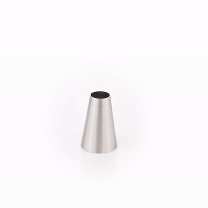 Pastry Tek Stainless Steel #1A Round Piping Tip - 1" x 1" x 1 1/2" - 1 count box