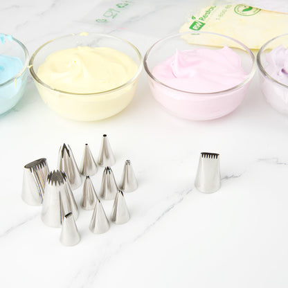 Pastry Tek Stainless Steel #2B Basketweave Piping Tip - 1" x 1" x 1 1/2" - 1 count box