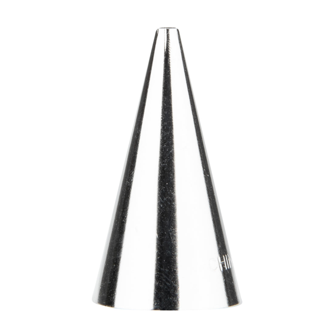 Pastry Tek Stainless Steel #3 Round Piping Tip - 3/4" x 3/4" x 1 1/4" - 1 count box