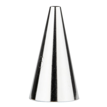 Pastry Tek Stainless Steel #6 Round Piping Tip - 3/4" x 3/4" x 1 1/4" - 1 count box