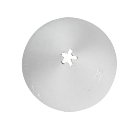 Pastry Tek Stainless Steel #13 Open Star Piping Tip - 3/4" x 3/4" x 1 1/4" - 1 count box