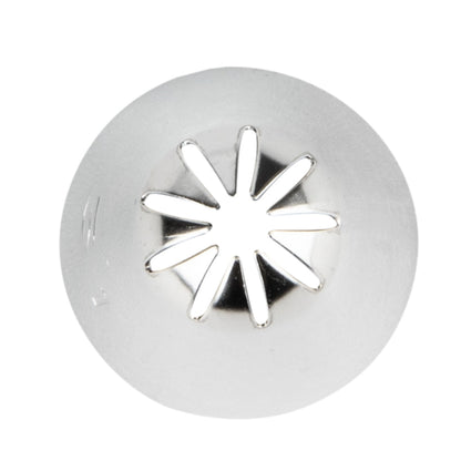 Pastry Tek Stainless Steel #31 Closed Star Piping Tip - 3/4" x 3/4" x 1 1/4" - 1 count box