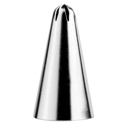 Pastry Tek Stainless Steel #35 Closed Star Piping Tip - 3/4" x 3/4" x 1 1/4" - 1 count box