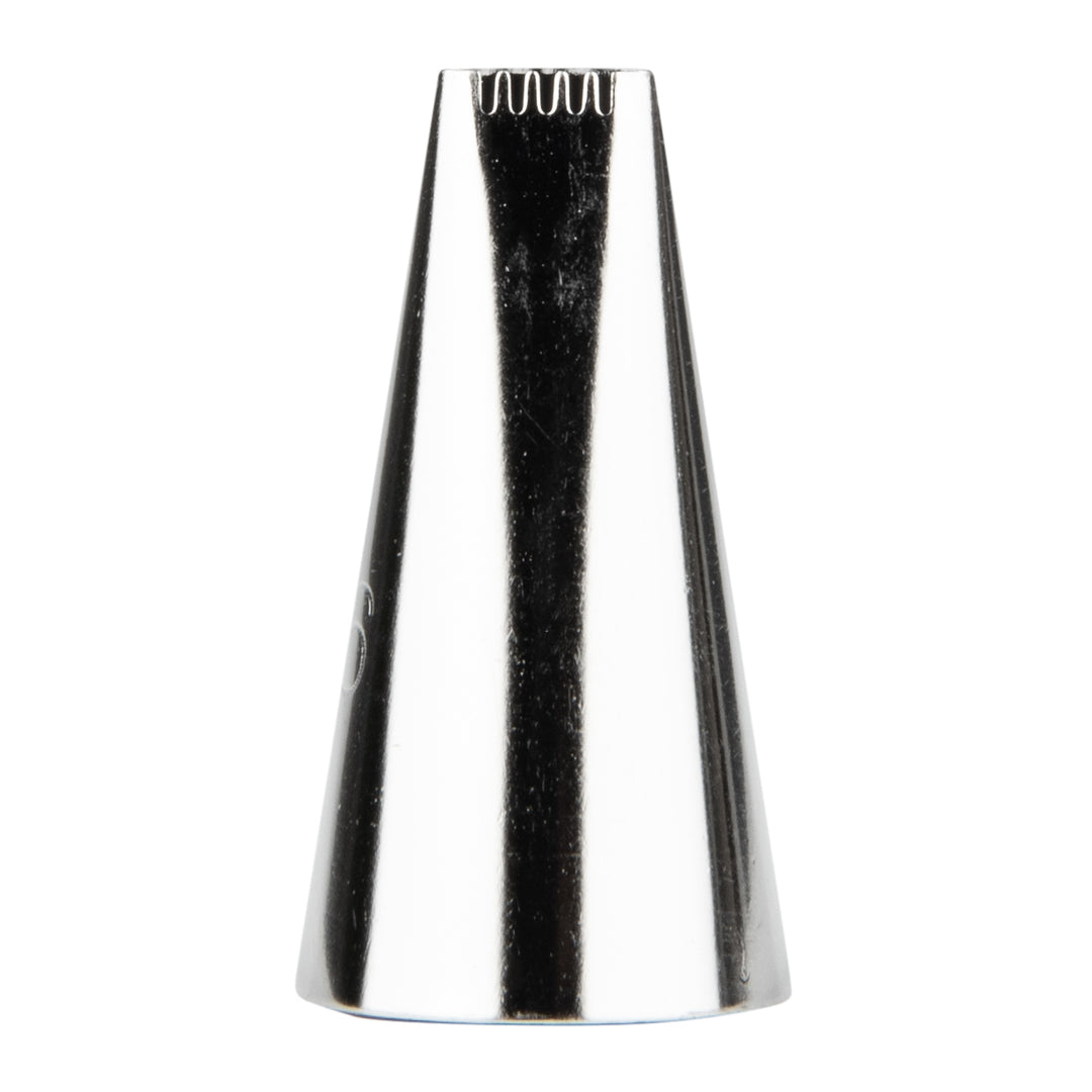 Pastry Tek Stainless Steel #46 Basketweave Piping Tip - 3/4" x 3/4" x 1 1/4" - 1 count box