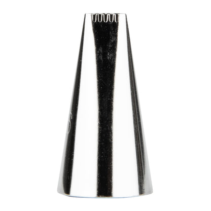 Pastry Tek Stainless Steel #46 Basketweave Piping Tip - 3/4" x 3/4" x 1 1/4" - 1 count box